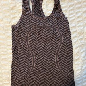 lululemon athletica Wine and Gray Tank Top